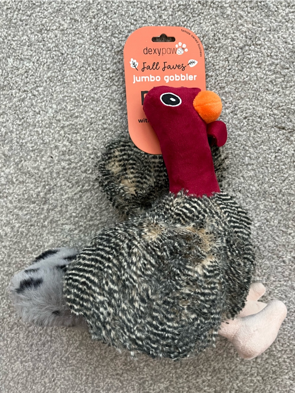 NWT Dog Toy Thanksgiving Bundle. Dog Scarecrow, Turkey Animal & Turkey “Cooked” - Picture 5 of 14